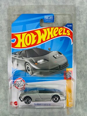     Hot Wheels '94 Bugatti EB110 SS Silver HW Turbo H30   