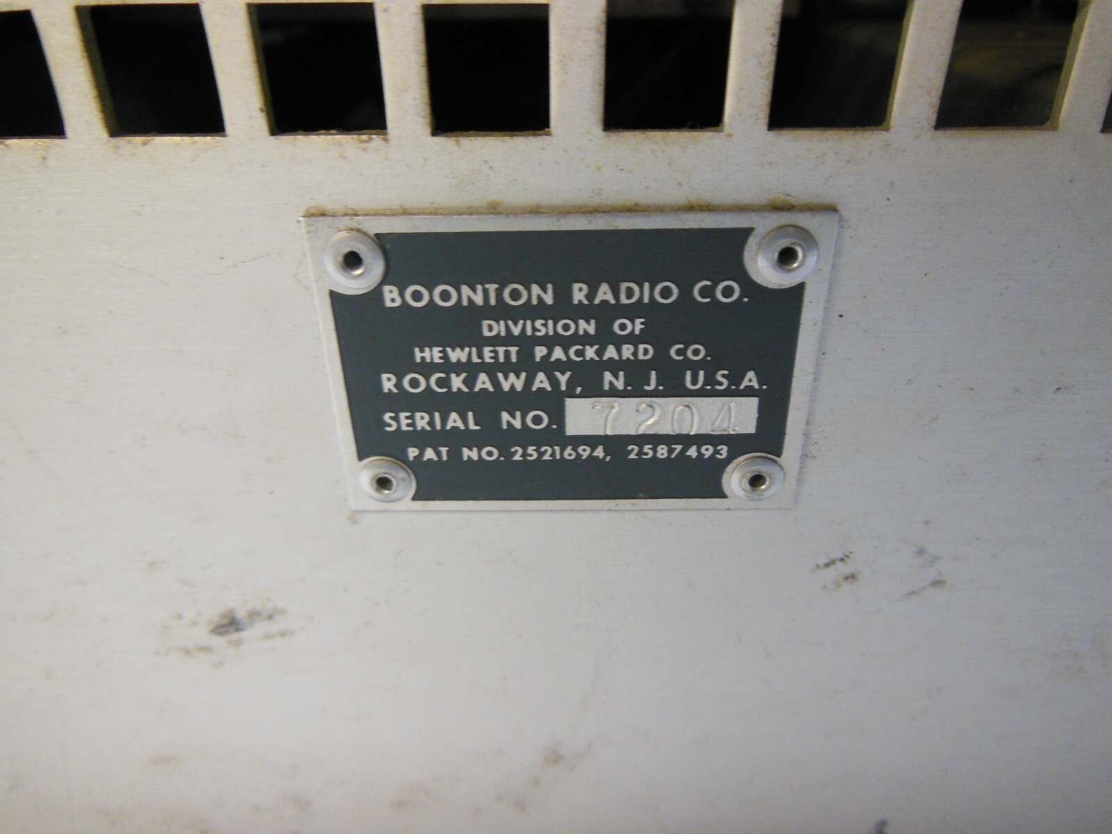 Boonton FM-AM Signal Generator Type 202J - Untested | eBay