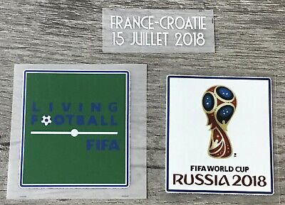 2018 World Cup Russia Final France vs Croatia Match Detail Iron On Patch  Set