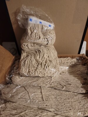 Industrial Cotton Replacement Mop Heads 6in X 16