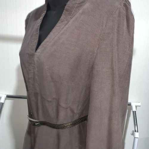 Velvet Heart Corduroy Midi,V Neck, Tiered Skirt , Long Sleeve ,XS - Picture 5 of 10