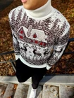 Deer Christmas sweater for men winter sweater warm jumper pullover Gift for his