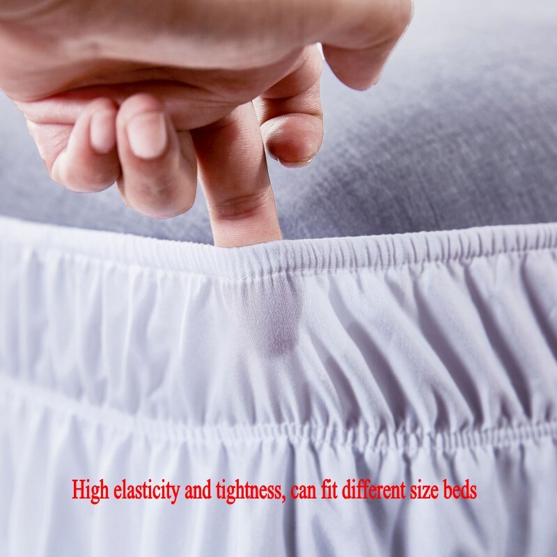 Wrap Around Valance bed Skirt Dust Ruffled Single Double, Queen & King sizes eBay