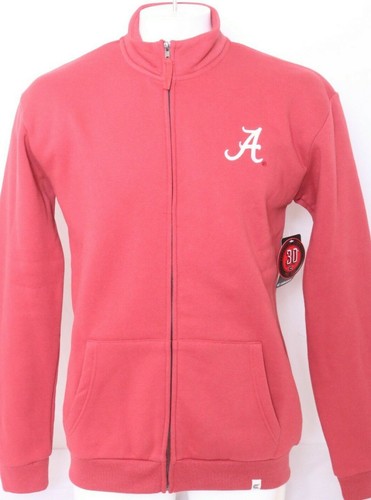 NEW Alabama Crimson Roll Tide Colosseum Athletics Red Full Zip Jacket Men's L
