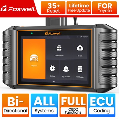 FOXWELL Car Bidirectional OBD2 Scanner OBDII Full System Diagnostic Tablet Tool