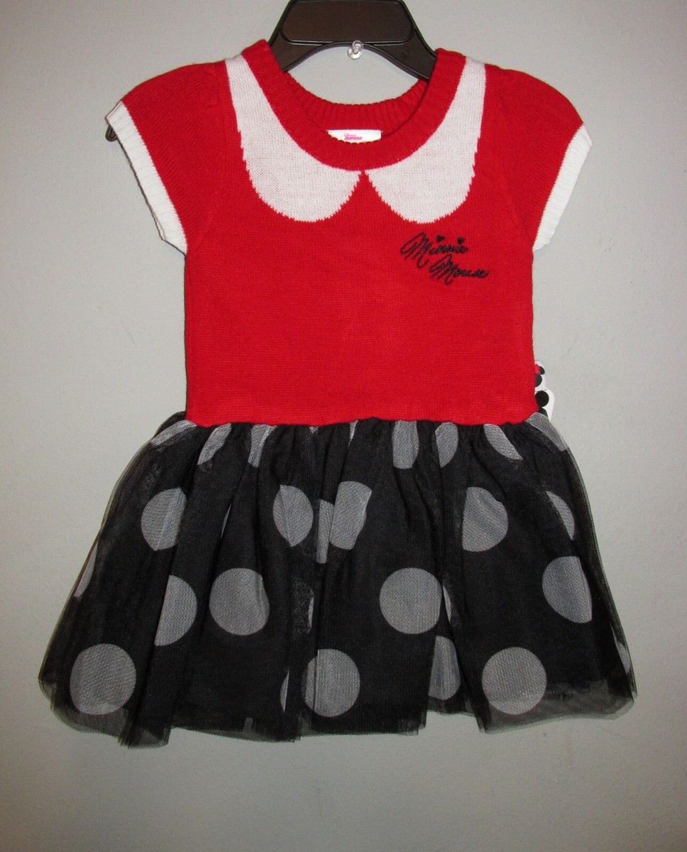 LICENSE Minnie Mouse Toddler Girl Cosplay Dress, Sizes 12m-5t, Toddler Girl's, Red