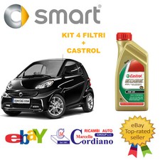 KIT TAGLIANDO FILTRI SMART 800 CDI 451 DAL 2007 + CASTROL EDGE 5W30 3 LITRI