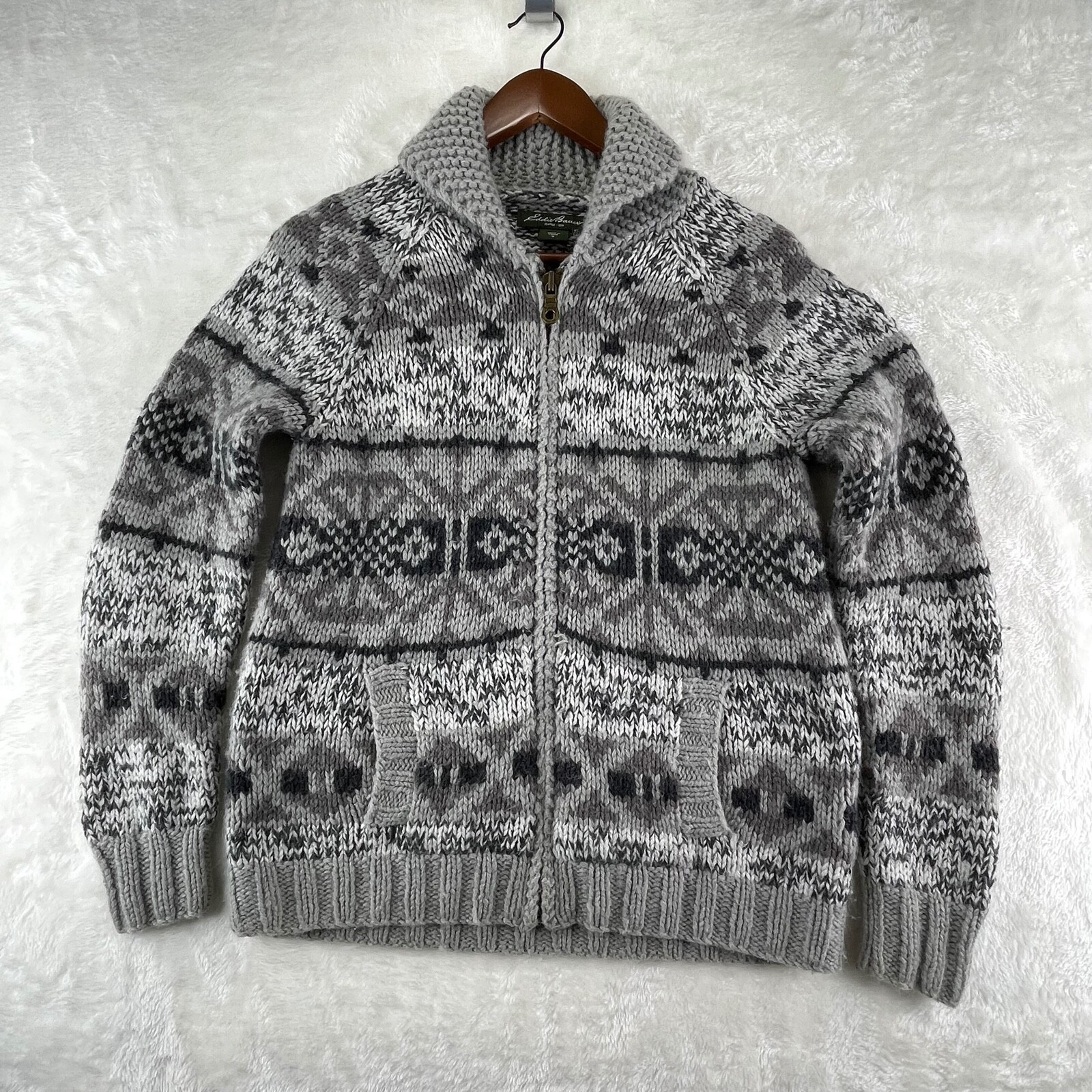 Eddie Bauer Woman M Alpaca Wool Fair 