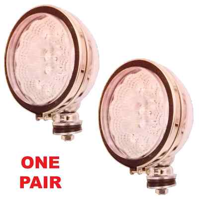2X 6'' 12V hellweiße LED Chrom Auto Van LKW Scheinwerfer Spot Nebelscheinwerfer Lampen
