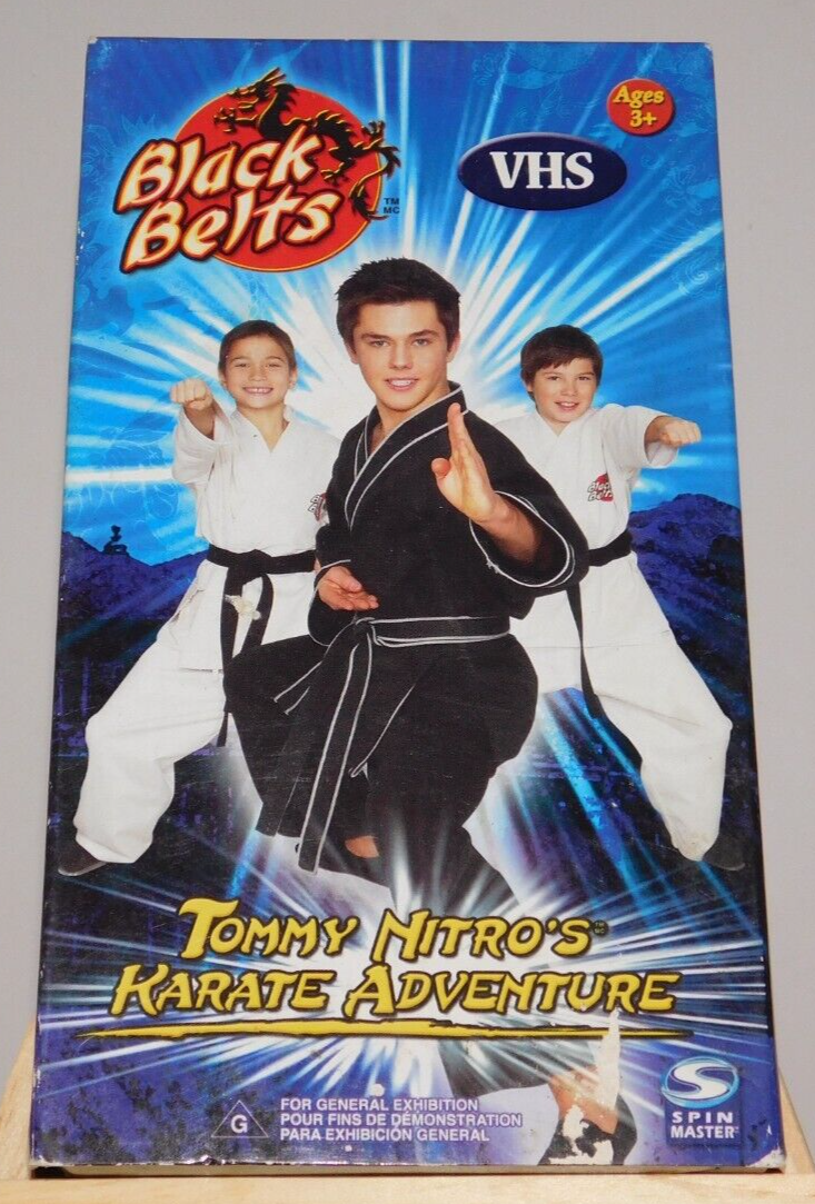 RARE Tommy Nitros Karate Adventure Black Belts Spin Master VHS