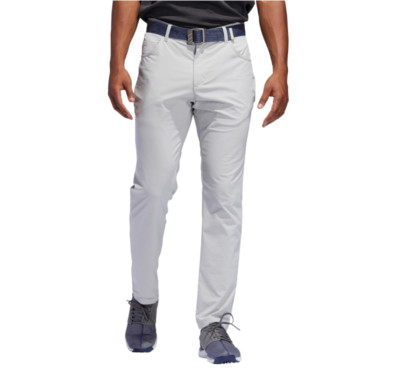 adidas Golf Pants Mens 42 x 32 Slim Fit Tapered adiCross 5 Pocket Stretch Grey
