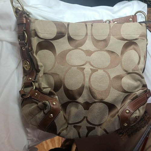 coach carly signature hobo bolsa