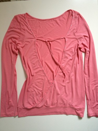 T-SHIRT DONNA MANICHE LUGHE APERTA DAVANTI CON BRILLANTINI DI FRUSCIO | eBay