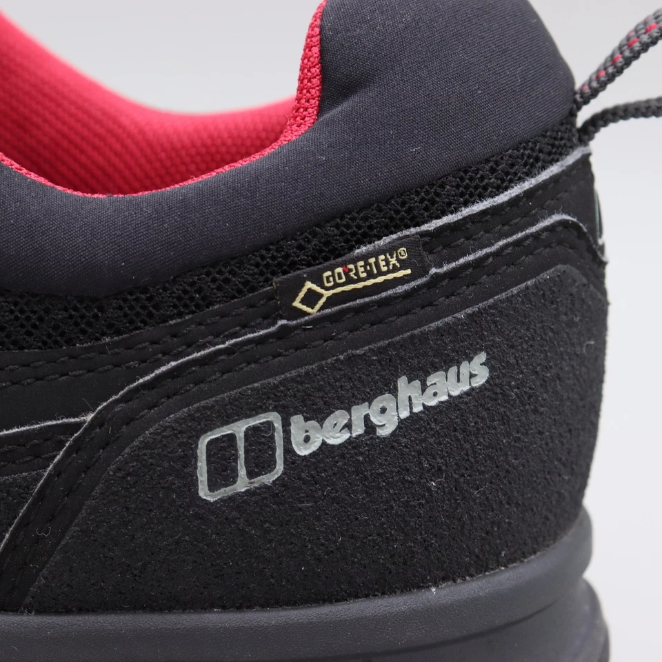Zapato Berghaus Activ GTX Tech Para hombres Talla 12 EE. UU. Negro Rojo Suela Vibram Zapatos de Senderismo Foto 4 de 4
