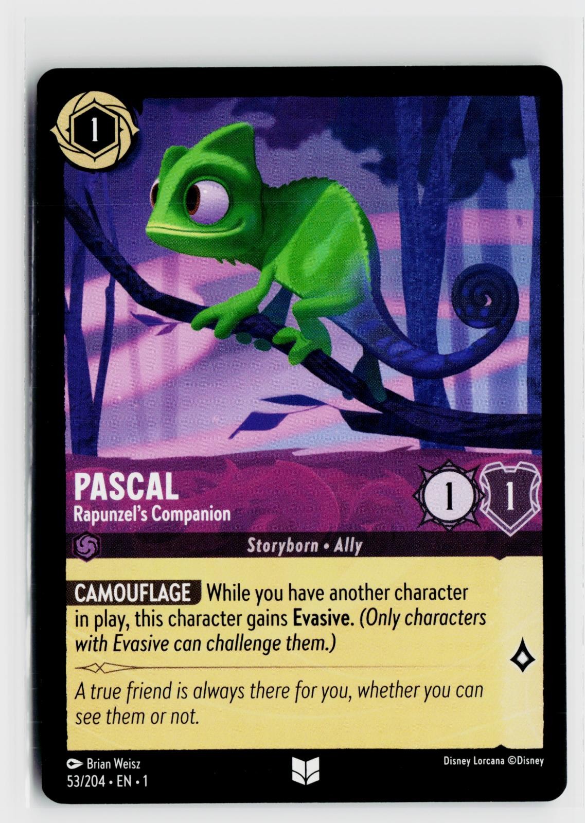 Pascal - Rapunzel's Companion 53/204 Uncommon The First Chapter Lorcana NM