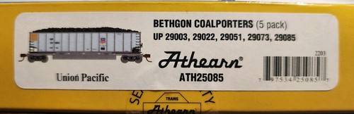 Paquete de 5 cargas de carbón Athearn 25085 escala N Bethgon Coalporters Union Pacific | Zustand: New