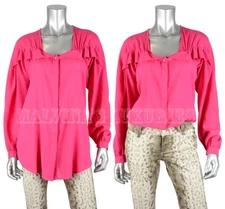 SEE BY CHLOE BLOUSE FUCHSIA LONG SLEEVED TOP $365 sz IT 40 / USA 4