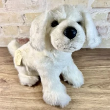 Yomiko Russ Realistic White Labrador Retriever Puppy Plush Dog Vintage Y2K Soft