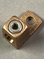 Burndy KA34 Copper Terminal 4/0 AWG (Str)-500 kcmil 1 Hole 1/2" Stud - Qty 1