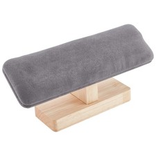 Wooden Watch Display Stand, T-Bar Bracelet Holder Faux Suede Jewelry Organize...
