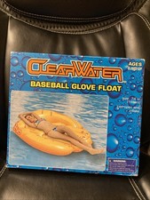 Vtg. Clearwater 74  Baseball Glove Float Jumbo Size pool float, raft NIB.
