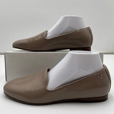 Vionic Willa II Patent Leather Loafer Flats Taupe Women US 8.5 EU 39
