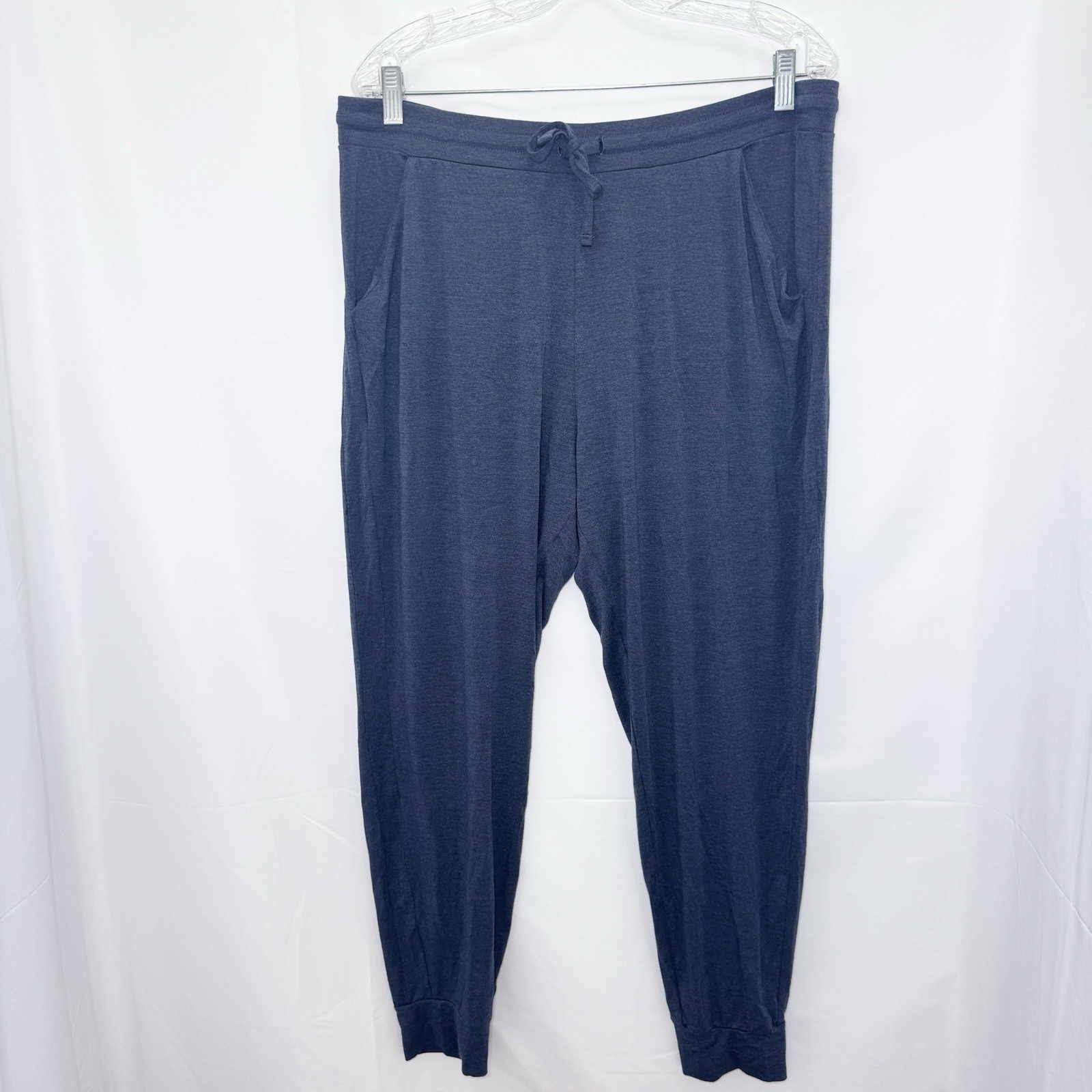 Tommy John Women’s Lounge Joggers XL Casual Cozy Soft Sleep Blue