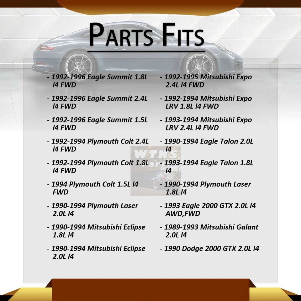 Conjunto de puntales delanteros FCS 2 PIEZAS para láser Plymouth 1990-1994 1,8 L Foto 2 de 3