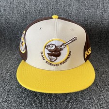 Mitchell & Ness Padres Fitted Hat Swinging Friar 1978 All-Star Brown Cream