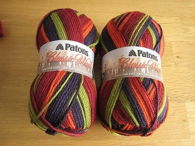 Patons Classic Wool Harvest color Worsted weight 2 full skeins