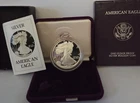 1986 - S AMERICAN SILVER EAGLE Proof w Boxes & COA .999 1 Troy oz $1 US Dollar
