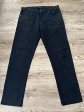 Frank and Oak Brunswick Slim Flex Pant Dark Blue Brushed Twill Mens Actual 32x31