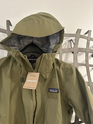 Men's PATAGONIA Torrentshell 3L Jacket Raincoat TG Green Men's S