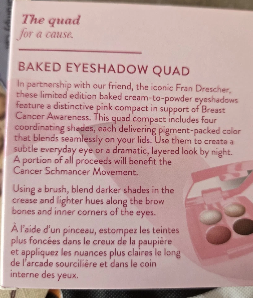 Sombra de ojos LAURA GELLER Baked Quad, crema de mantequilla rosa + cepillo de sombra de ojos de doble extremo Foto 2 de 4