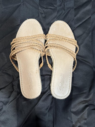 Madewell The Kathryn Espadrille Slide Sandals Sz8