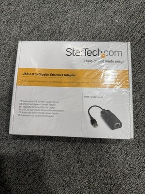 New Sealed StarTech USB 2.0 to Gigabit Ethernet Adapter USB21000S2