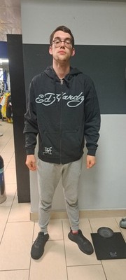 ED HARDY Jacke Love Skills Slowly Zip Through Hoodie Pullover Gr:S Neu ED 4169