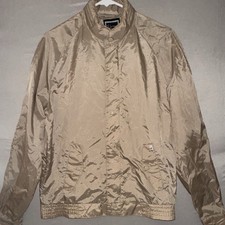 Christian Dior Mens Beige Bomber Jacket s Full Zip Pockets Logo Short