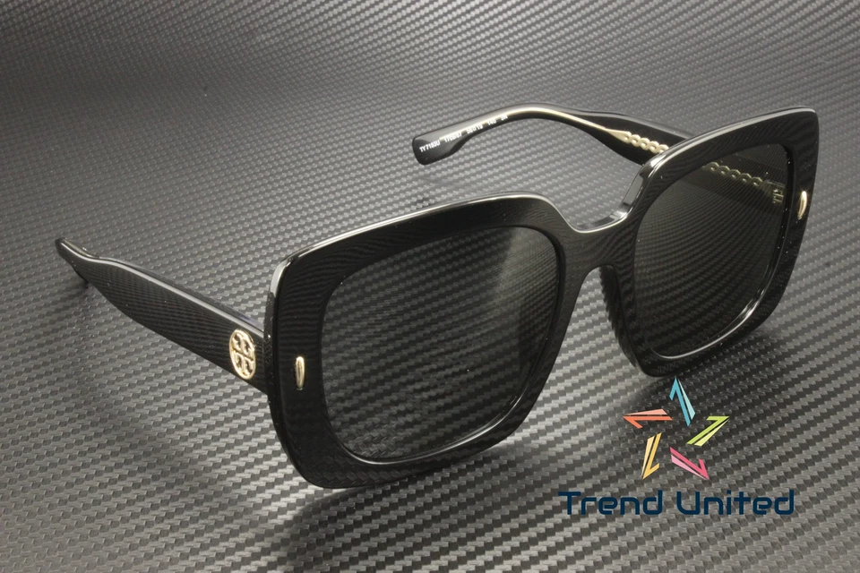 TORY BURCH TY7193U 170987 Black Dark Grey 56 mm Women's Sunglasses - Image 4 of 4