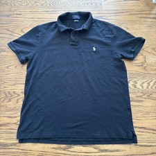 Polo Ralph Lauren Classic Fit Black w/ White Pony Short Sleeve Polo Men  s S