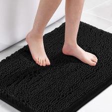 Bath Mat Non Slip Luxury Chenille Ultra Soft Rug 24x36 Absorbent Skid Shaggy