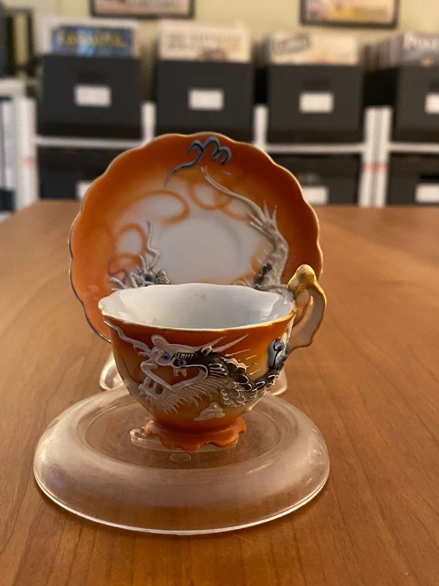 Dragonware In Antique Ceramic & Porcelain Cups & Saucers for sale