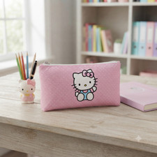 Sanrio Hello Kitty Pink Pencil Pouch   Charming School Organizer
