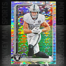 2025 Chrome - Brock Bowers - #178 PULSAR REFRACTOR RAIDERS MINT