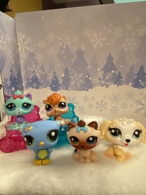 Littlest Pet Shop G7 Lot Dog Himalayan Cats Dog Owl Squirrel New