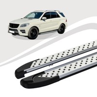 Trittbretter Passend FüR Mercedes ML W166 Ab Baujahr 06/2011-02/2015 Soma Silber