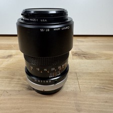 Canon Lens FD 135mm 1:3.5 S.C. Lens  W/ Bt-55 and Haze Lens Made In Japan