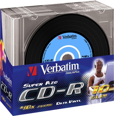 VERBATIM 43426 VINYL SLIM CD-R 700MB 52X Rohling