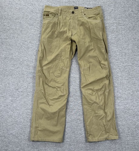 Pantalon De Travail Kuhl Homme – Beige, Taille 38x34, Coton, Droit, Pour Randonnée
