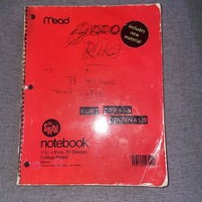 Kurt Cobain Journals Paperback Book Used